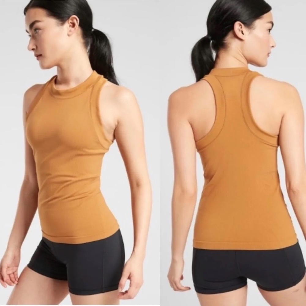 Athleta Renew Seamless Racerback Tank XS Golden Yellow
